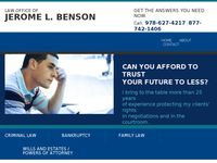 JEROME BENSON website screenshot