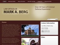 MARK BERG website screenshot