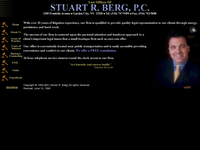 STUART BERG website screenshot