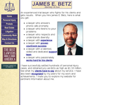 JAMES BETZ website screenshot