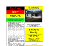 R TIMOTHY BICKHAUS website screenshot