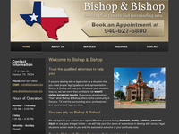 DANIEL BISHOP website screenshot