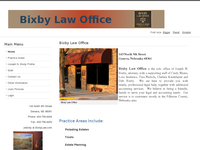 JOSEPH BIXBY website screenshot