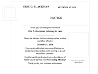 ERIC BLACKMAN website screenshot