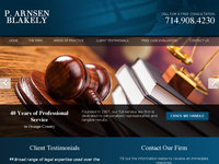 P ARNSEN BLAKELY website screenshot
