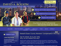 DAVID BOLSON website screenshot