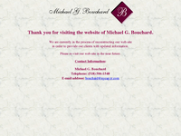 MICHAEL BOUCHARD website screenshot