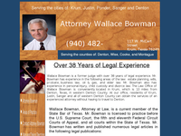 WALLACE BOWMAN website screenshot