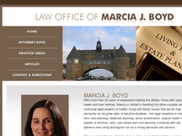 MARCIA BOYD website screenshot