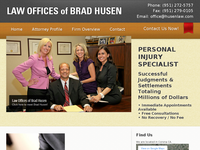 BRAD HUSEN website screenshot
