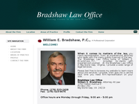 WILLIAM BRADSHAW website screenshot