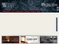 BRANSON WEST website screenshot