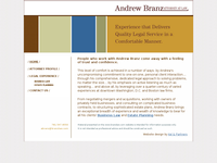 ANDREW BRANZ website screenshot