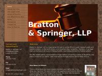 P BRATTON website screenshot