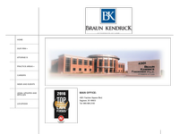 KENDRICK BRAUN website screenshot