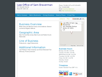 SAM BRAVERMAN website screenshot