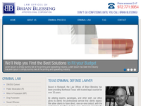 BRIAN BLESSING website screenshot