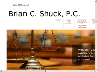 BRIAN SHUCK website screenshot