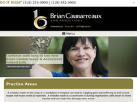 BRIAN CAUBARREAUX website screenshot