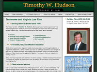 TIMOTHY HUDSON website screenshot