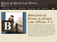 F MORGAN BROWN website screenshot