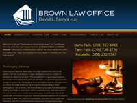 DAVID BROWN website screenshot