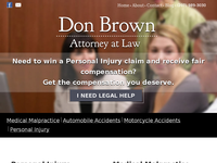 DONALD BROWN website screenshot