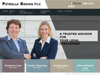 PETRELLA BROWN website screenshot