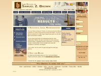 SAMUEL BROWN website screenshot