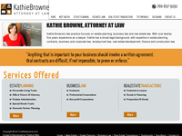 KATHIE BROWNE website screenshot
