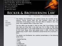 BRUCE BECKER website screenshot