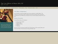 BRUCE HILL website screenshot