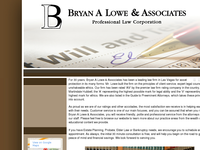 BRYAN LOWE website screenshot
