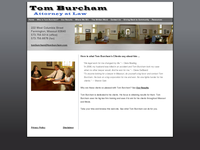 TOM BURCHAM website screenshot