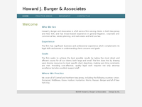 HOWARD BURGER website screenshot