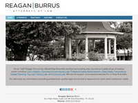 REAGAN BURRUS website screenshot