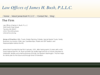 JAMES BUSH website screenshot