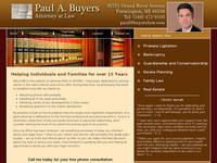 PAUL BUYERS website screenshot