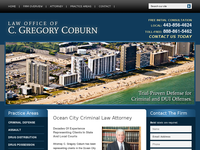 C GREGORY COBURN website screenshot