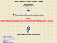 CHARLES WEBB website screenshot