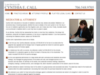 CYNTHIA CALL website screenshot