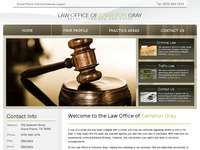 CAMERON GRAY website screenshot