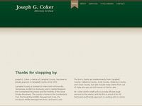 JOSEPH COKER website screenshot