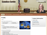CANDICE SETTLE website screenshot