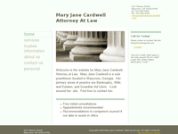 MARY JANE CARDWELL website screenshot