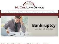 CARL MCCUE website screenshot