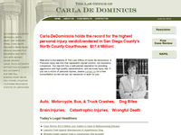 CARLA DE DOMINICIS website screenshot