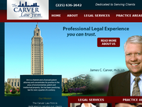 JAMES CARVER website screenshot