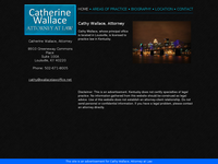 CATHERINE WALLACE website screenshot
