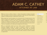 ADAM CATHEY website screenshot